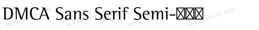 DMCA Sans Serif Semi字体转换